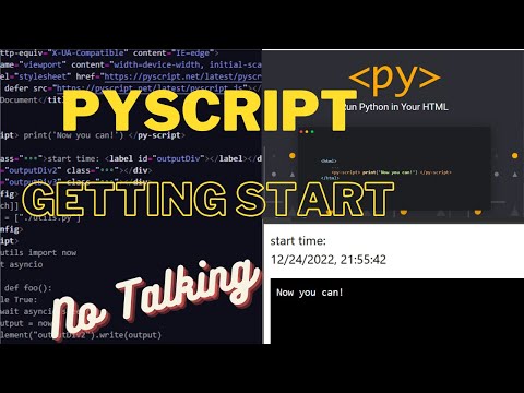 PyScript Getting Start  | No Talking