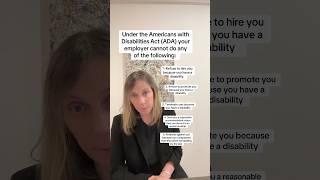 Let's discuss the ADA. #ada #disability #legal #discrimination #employment #letgo #retaliation #hr