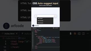 Pure CSS Search Auto-Suggest Input Without JavaScript👍