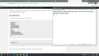 How to MINIFY CSS without plugin in WordPress | in HINDI
