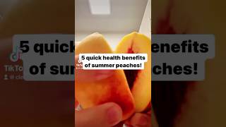 🍑 Health benefits of peaches.