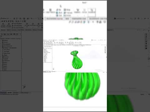 FLOWER VASE #solidworks #solidworkscad #flowervase #cad #3d #cadtutorial #solidcadinnovators