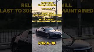 BEST FIRST CARS UNDER 7,000$ #cars #car #cheapcars #infiniti #toyota #honda #carshorts #carlover