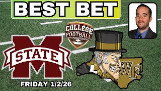 Wake Forest vs Mississippi State College Football Pick | Robert Ferringo CFB Prediction Betting Tip