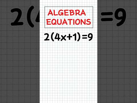 ALGEBRA EQUATIONS #maths #shorts #usa