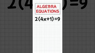 ALGEBRA EQUATIONS #maths #shorts #usa
