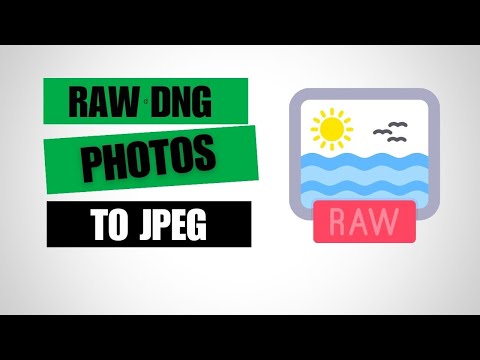 How To Bulk Convert RAW DNG Photos To JPEG's In Photoshop CC