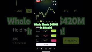 Bitcoin Whale’s Massive Short Bet! #stocks #everythingrobcrypto #stockmarket #robinhood