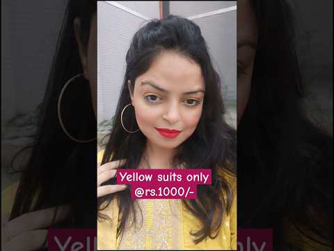 Yellow suits with good quality for haldi function, chhati or Holi function #ytshorts #outfits