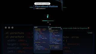 download button animation using HTML CSS JavaScript#programming #coding #code #download button #html
