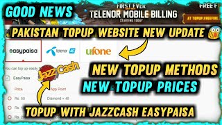 EasyPaisa Jazzcash Topup Issue || Topup Free Fire Pk Working Trick || New Topup Method Free Fire