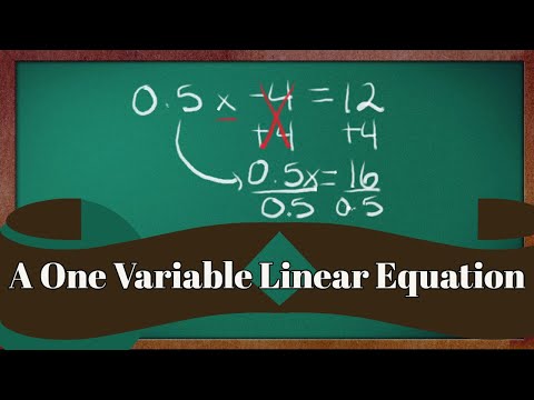 How To Solve A One Variable Linear Equation Example #2