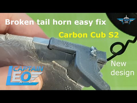 Broken tail horn easy fix with 3D printed replacment