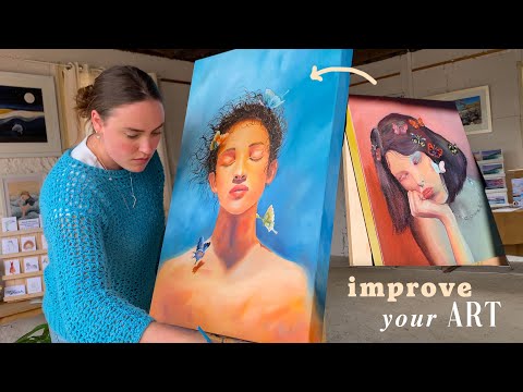 How I DRASTICALLY improved my ART in six months ⟡ solo exhibition dairies