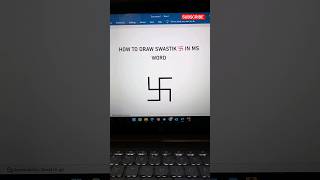 卐 How To Draw Swastik 卐  in MS Word |  #techtricks #msword #swastik