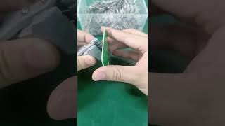 Fastest Way to Bend diode Leads for Soldering|| #ElectronicsHack #electronicstool #shorts