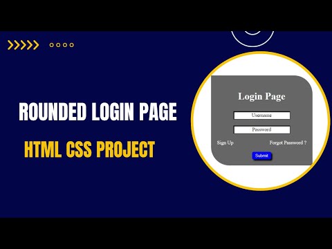 Rounded Login page with styling text field html css project #html #css #webdevelopment #coding