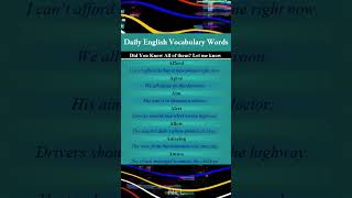 Daily English Vocabulary | Boost Your Fluency FAST! | P3 🔥📚
