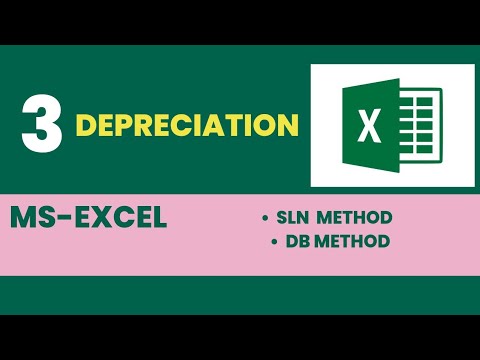 Calculate Depreciation in Ms Excel (Part: 1) || B.com || Online Excel training