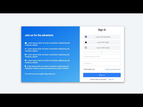 Sign Up/ Sign In Form with HTML and CSS | Responsive Form Design