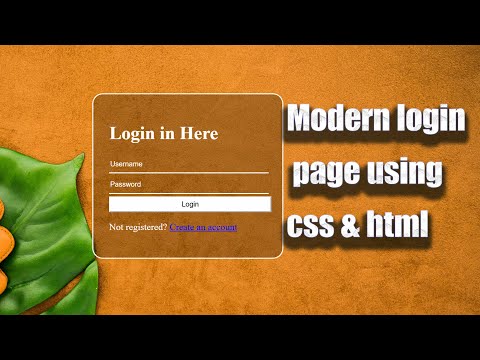 Simple Login Form Using Only HTML & CSS (No JavaScript!)