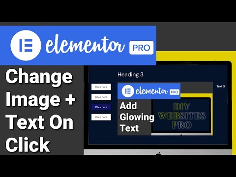 Click Button to Change Image And Text Using Elementor - WordPress Elementor Pro Tutorial