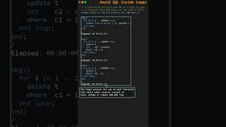 Avoid SQL in loops for fast database code #sqlperformance
