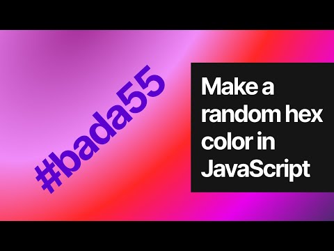 Make a random hex color in JavaScript