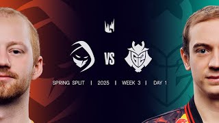 RGE v G2 | 2025 LEC Spring | Week 3 Day 1 | Rogue vs. G2 Esports Game 1