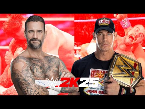 JOHN CENA VS CM PUNK FUTURE PREDICTION MATCH WWE 2K25 I WWE 2K25 GAME BY MOBILE BANGLA GAMEPLAY