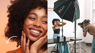 How I Got This Sunset Gradient Effect in My Photo Shoot [Studio Lighting Setup for Beginners]