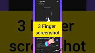 How to 3 finger screenshot #worldtech4khdroni #shorts #subscribe