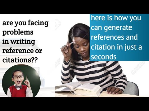 Get your reference and citation in just a second