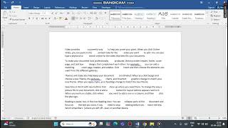 How to remove Extra space from MS word