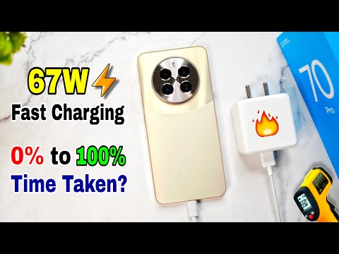 Realme Narzo 70 Pro 5G Charging Test ⚡️| realme narzo 70 pro 5g battery charging test 0 to 100% time