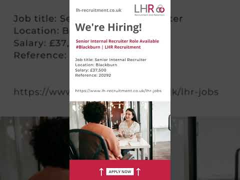 Senior Internal Recruiter Role Available #Blackburn | LHR Recruitment
