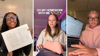 Do My Homework With Me | TikTok Compilation