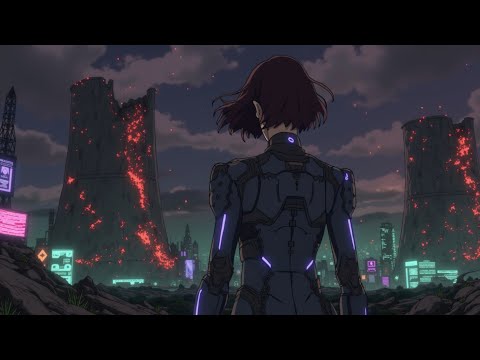Dark Synthwave Cityscape Exploration ~ Cyberpunk Anime Music Vibe