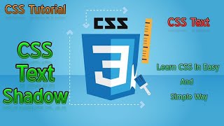 CSS Text Shadow - CSS Text - CSS Tutorial Part 36