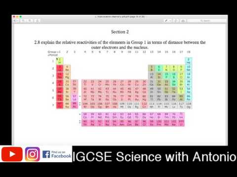 IGCSE Chemistry Triple Science Knowledge Education Videos - Section 2