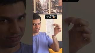 Learn UX from a bill!? 🤯 #ux #uxdesign