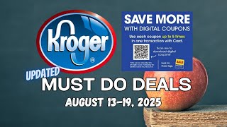 *NEW REBATE* Kroger UPDATED Must Do Deals for 8/13-8/19 | Return to Routine Rebate + MORE