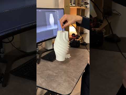 What should I call it? A cocoon or an ice cream? #3dprinting #3dlamp