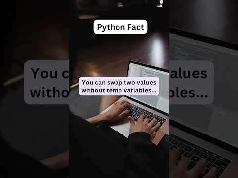 SWAP TWO VALUES IN ONE LINE IN PYTHON 😮🔥 #coding #ai #aiforstudents #artificialintelligence #python