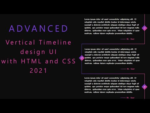 LEARN SOMETHING NEW Create Vertical Timeline Design Pure CSS3 in Advanced 2023