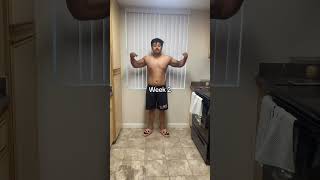 Realistic 6 week fat loss transformation #fatloss #gymmotivation #transformation