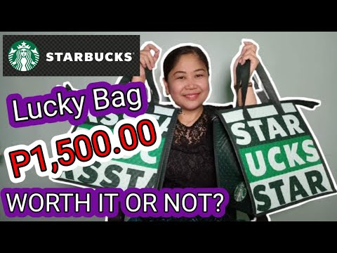 STARBUCKS LUCKY BAG P1,500.00| WORTH IT OR NOT? Wandering Riz