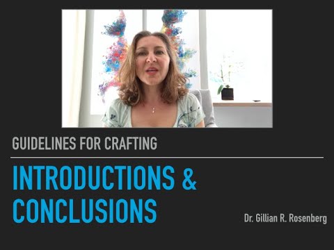 Crafting Introductions and Conclusions