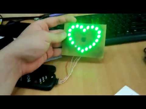RGB LED heart