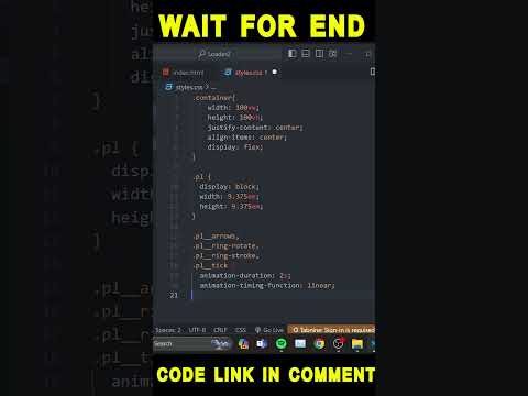 "Creating an Animated Loader with HTML & CSS | Web Development Tutorial" #animation #html #css